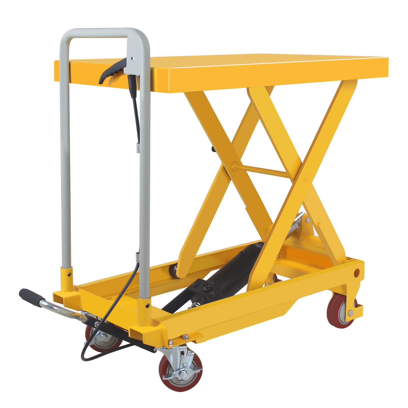 Scissor Lift Table Hydraulic - รถยกไฮดรอลิก 500 ปอนด์, รถยกแบบโต๊ะยกสูง 9 นิ้ว