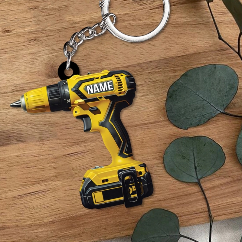 Heavy Equipment Key Ring - การออกแบบจี้พวงกุญแจอะคริลิคที่แข็งแรงสะดุดตาสำหรับผู้ปฏิบัติงานตรวจวัดสายตาและคนรักอุปกรณ์เสริมกระเป๋า