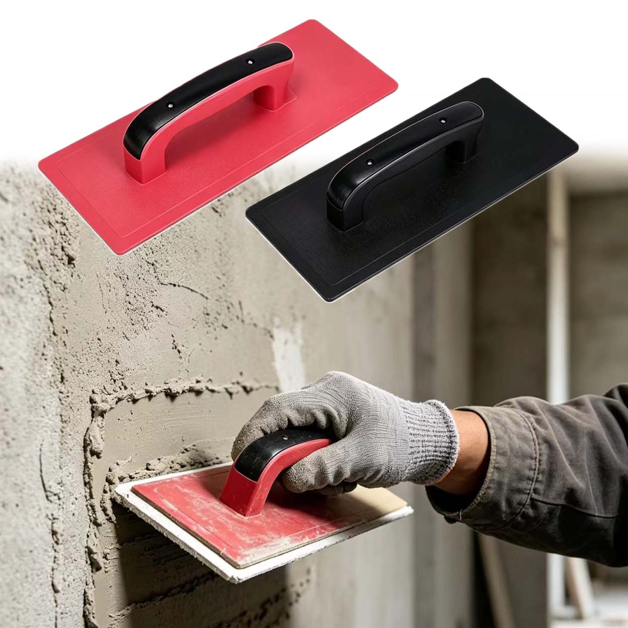 Power Trowel Concrete - เกรียงฉาบปูนพลาสติกแบบหนาพิเศษสำหรับงานคอนกรีตและแผ่นยิปซัม แผ่นขัดเรียบสำหรับงานฉาบปูน