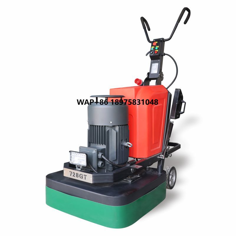 Floor Grinding Machine - เครื่องขัดพื้นคอนกรีตแบบกึ่งอัตโนมัติ 15 กิโลวัตต์ พร้อมมอเตอร์ไฟฟ้าแบบดาวเคราะห์เคลือบอีพ็อกซี่หินอ่อนสำหรับงานหนัก