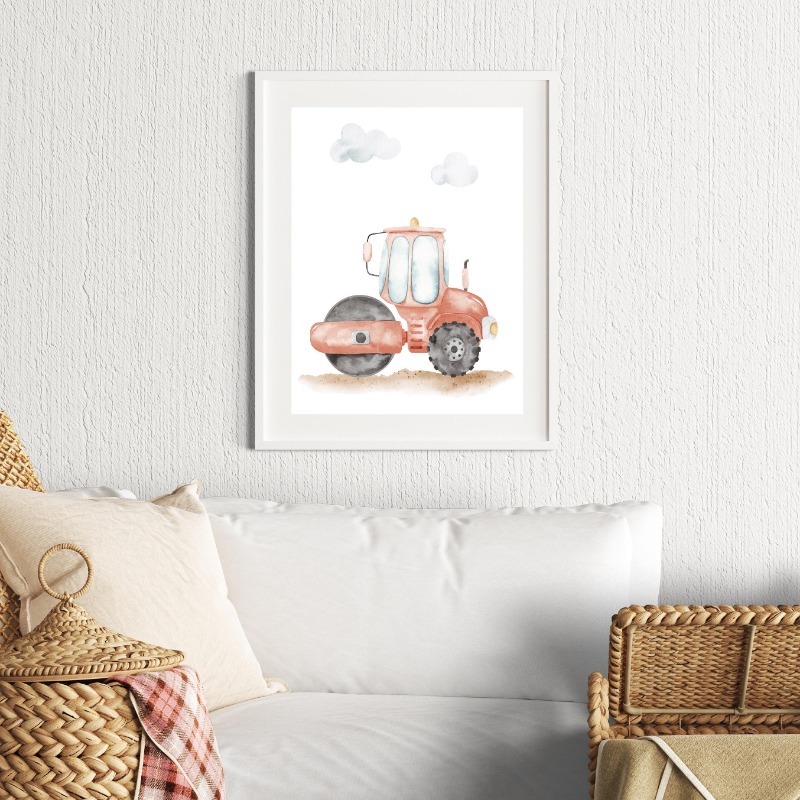 สีน้ํายานพาหนะ Wall Art รถบรรท - Heavy Equipment Background บทวิจารณ์และราคา