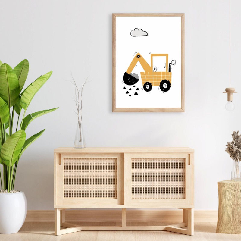 สีน้ํายานพาหนะ Wall Art รถบรรท - Heavy Equipment Background บทวิจารณ์และราคา