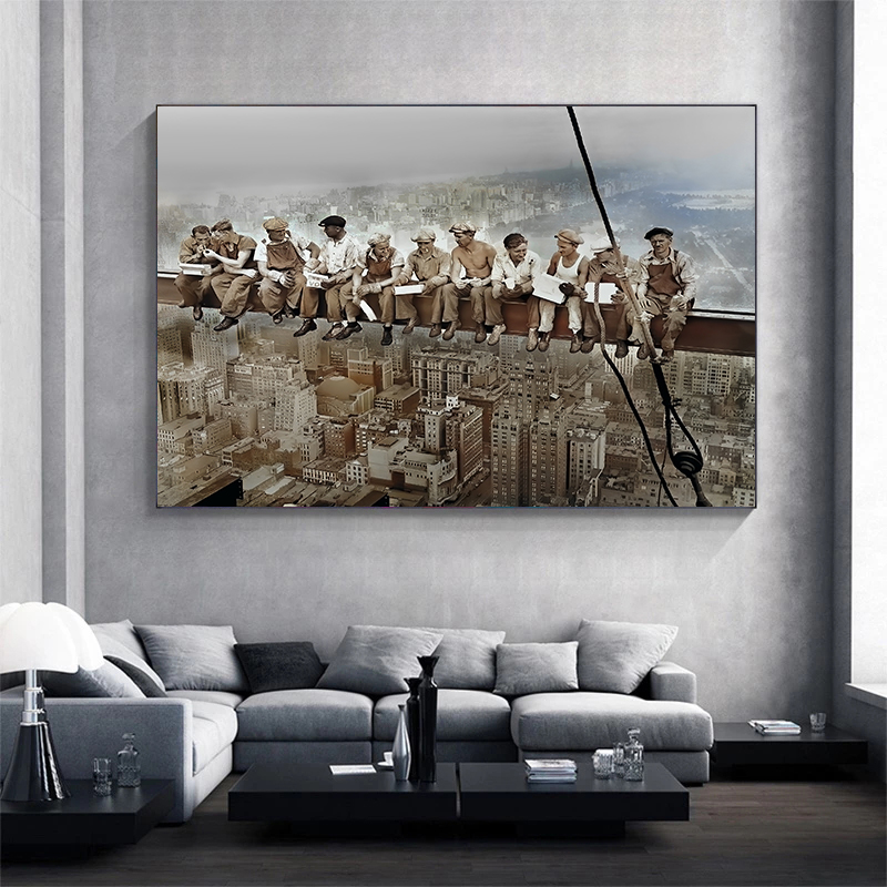 1932 อาหารกลางวัน Atop ตึกระฟ้ - Heavy Equipment Background บทวิจารณ์และราคา