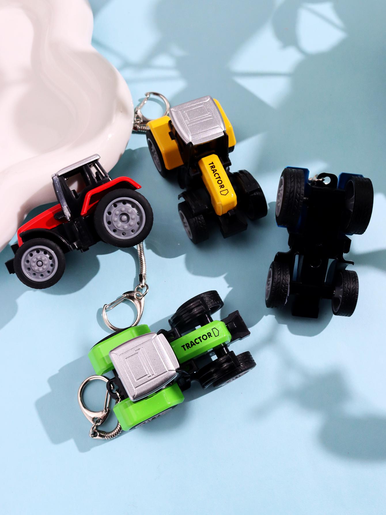 พวงกุญแจรถแทรกเตอร์เรซิ่นสีสัน - Heavy Equipment Key Ring บทวิจารณ์และราคา