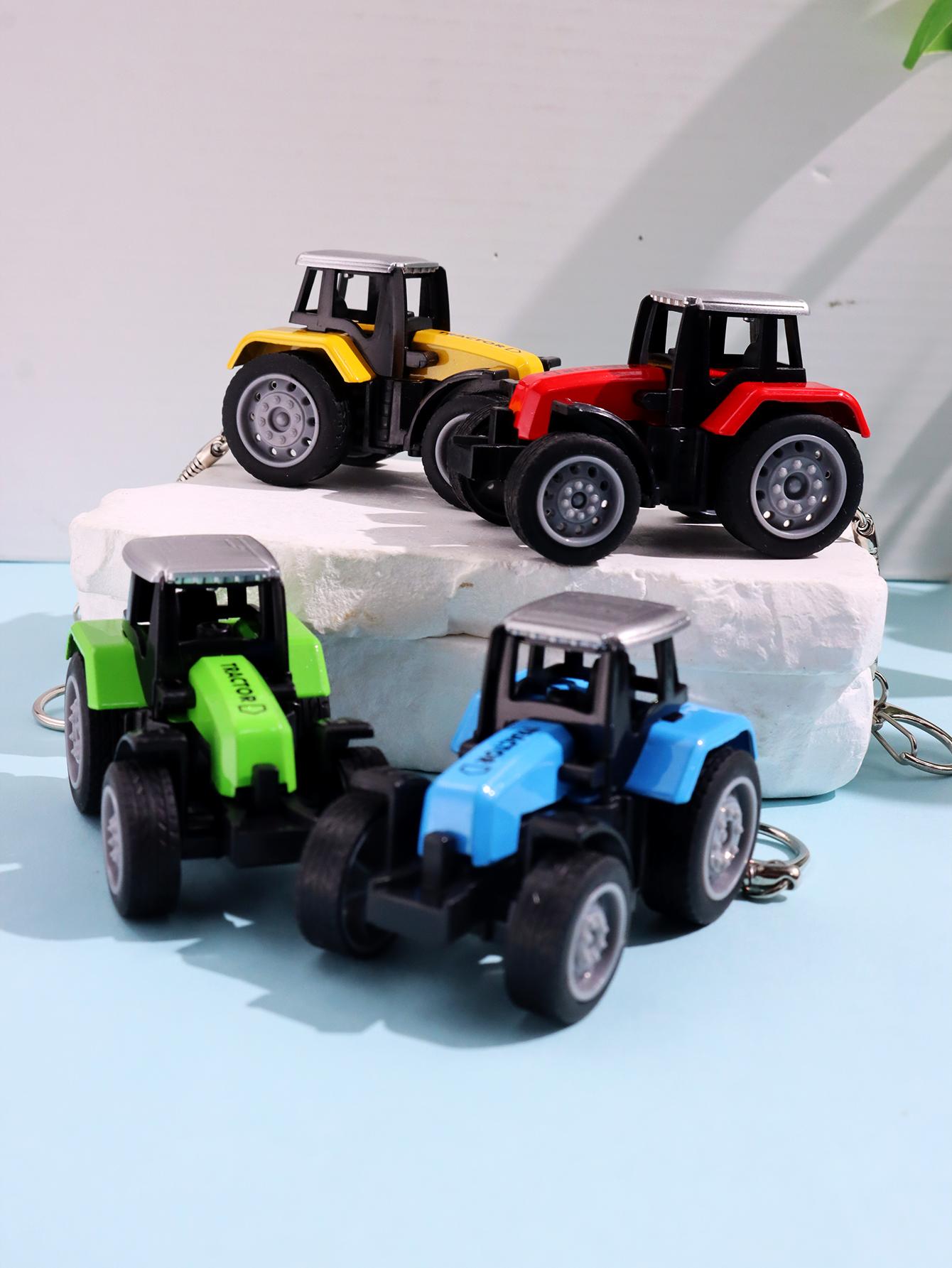 พวงกุญแจรถแทรกเตอร์เรซิ่นสีสัน - Heavy Equipment Key Ring บทวิจารณ์และราคา
