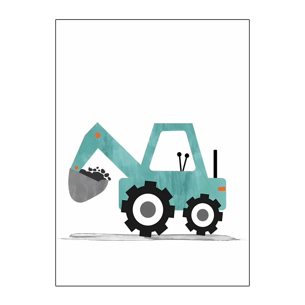 โปสเตอร์ภาพพิมพ์ภาพเขียนบนผ้าใ - Heavy Equipment Background บทวิจารณ์และราคา