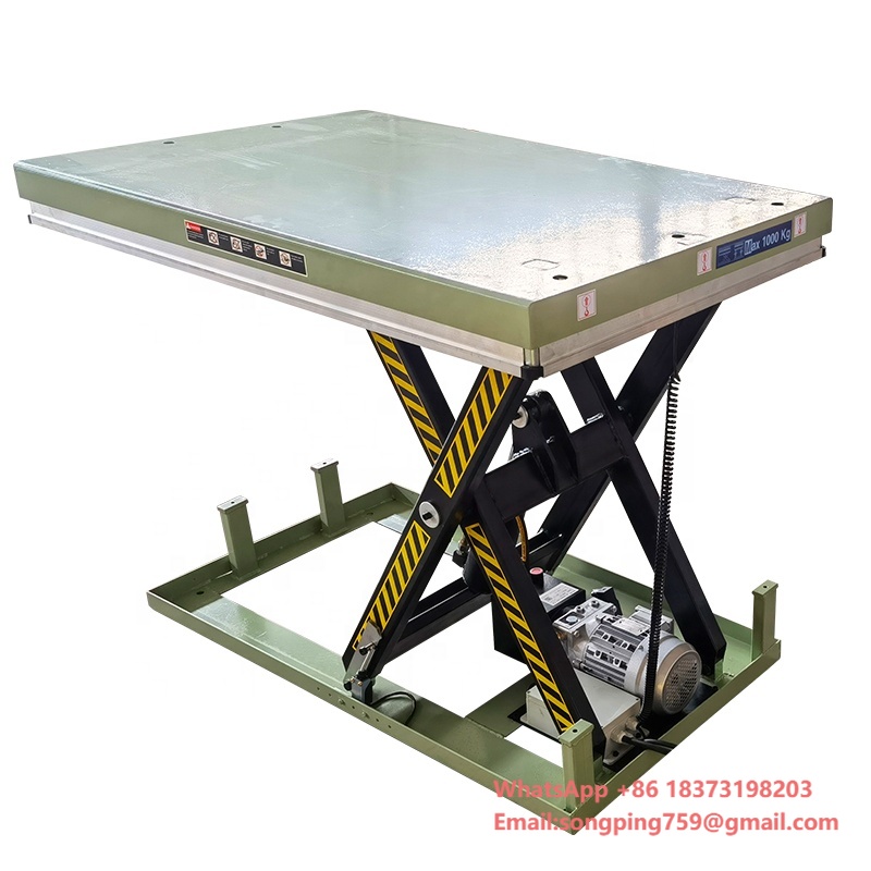 โต๊ะยกไฟฟ้า 1 ตัน แบบไฮดรอลิก  - Scissor Lift Table Hydraulic บทวิจารณ์และราคา